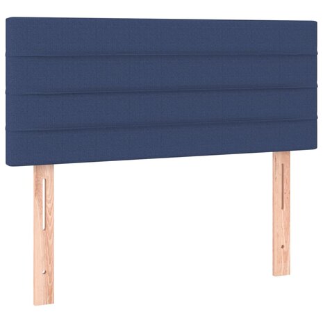 Boxspring met matras en LED stof blauw 90x200 cm 8720287367352 7