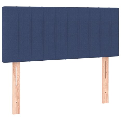 Boxspring met matras en LED stof blauw 90x200 cm 8720287368151 7