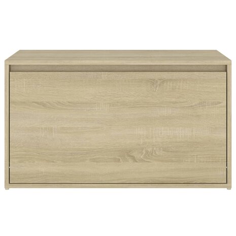 Halbank 80x40x45 cm bewerkt hout sonoma eikenkleurig 8720286642665 5