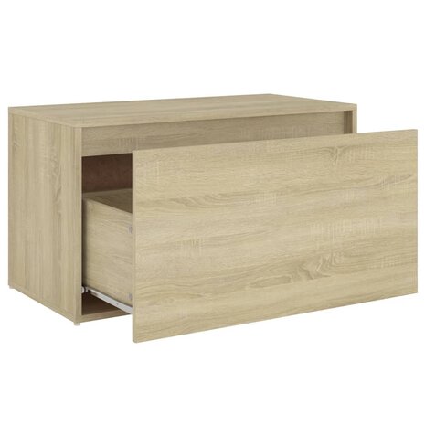 Halbank 80x40x45 cm bewerkt hout sonoma eikenkleurig 8720286642665 6