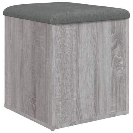 Opbergbankje 42x42x45 cm bewerkt hout grijs sonoma eikenkleurig 8721012162419 7