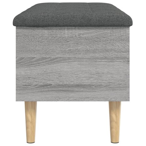 Opbergbankje 82x42x46 cm bewerkt hout grijs sonoma eikenkleurig 8721012162839 6