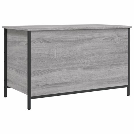 Opbergbankje 80x42,5x50 cm bewerkt hout grijs sonoma eikenkleur 8721012340671 2