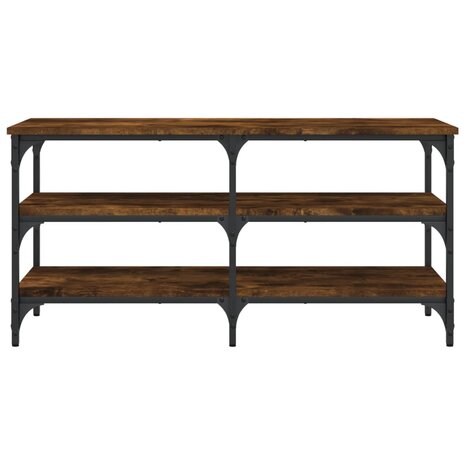 Schoenenbankje 100x38,5x49 cm bewerkt hout gerookt eikenkleurig 8721012340961 5