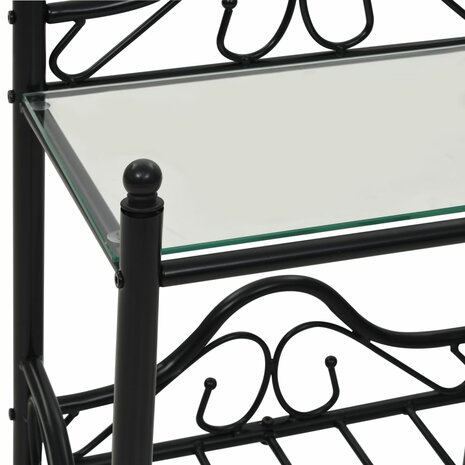 Nachtkastjes 45x30,5x60 cm staal en gehard glass 2 st 8718475613237 7