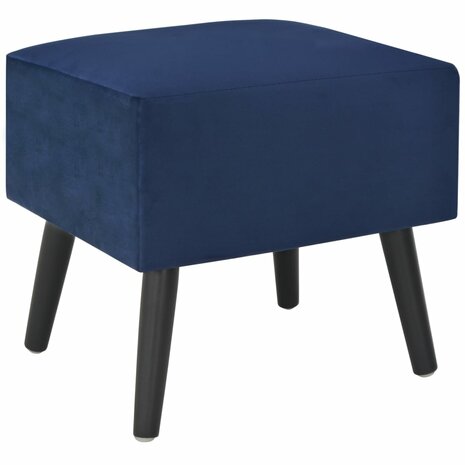 Nachtkastje 40x35x40 cm fluweel blauw 8718475731566 3