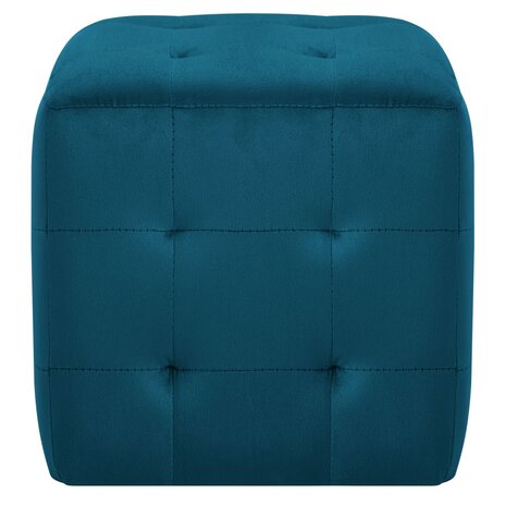 Nachtkastjes 2 st 30x30x30 cm fluweel blauw 8719883574622 3