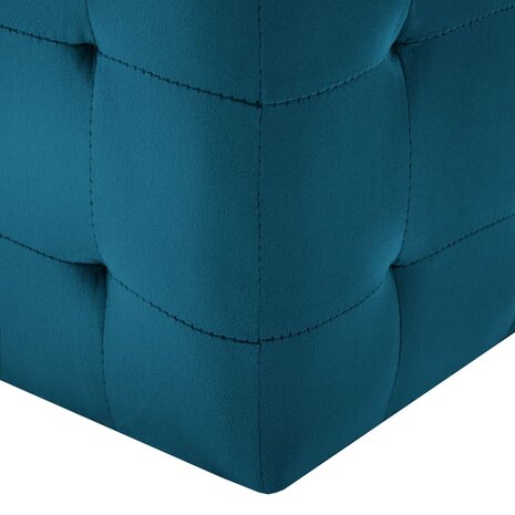 Nachtkastjes 2 st 30x30x30 cm fluweel blauw 8719883574622 5