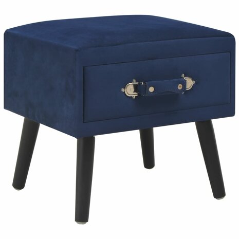 Nachtkastjes 2 st 40x35x40 cm fluweel blauw 8719883606750 2