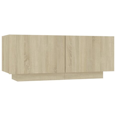 Nachtkastje 100x35x40 cm spaanplaat sonoma eikenkleurig 8720286640500 2