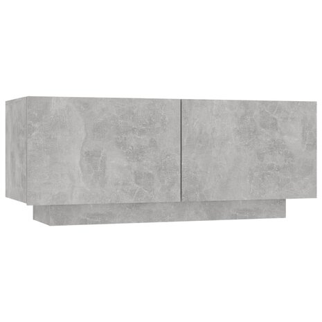 Nachtkastje 100x35x40 cm spaanplaat betongrijs 8720286640517 2