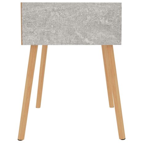 Nachtkastje 40x40x56 cm bewerkt hout betongrijs 8720286344019 4