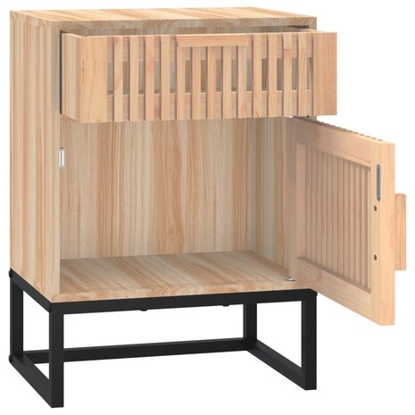 Nachtkastjes 2 st 40x30x55,5 cm bewerkt hout en ijzer 8720845726089 9