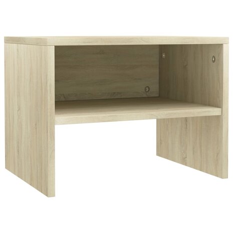 Nachtkastje 40x30x30 cm bewerkt hout sonoma eikenkleurig 8719883672304 2