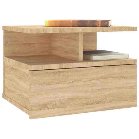 Nachtkastjes 2 st 40x31x27 cm bewerkt hout sonoma eikenkleurig 8719883738185 3