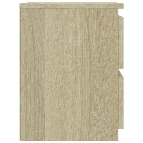 Nachtkastjes 2 st 30x30x40 cm bewerkt hout sonoma eikenkleurig 8719883739175 6