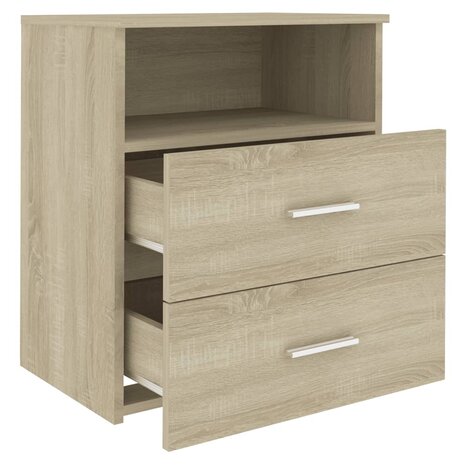 Nachtkastjes 2 st 50x32x60 cm sonoma eikenkleurig 8720286586853 6