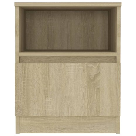 Nachtkastjes 2 st 40x40x50 cm bewerkt hout sonoma eikenkleurig 8720286557693 4