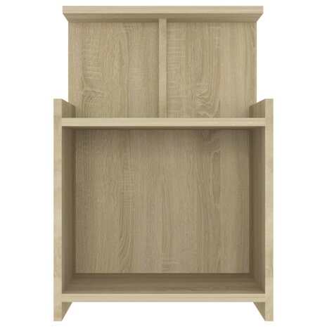 Nachtkastje 40x35x60 cm bewerkt hout sonoma eikenkleurig 8720286557860 3