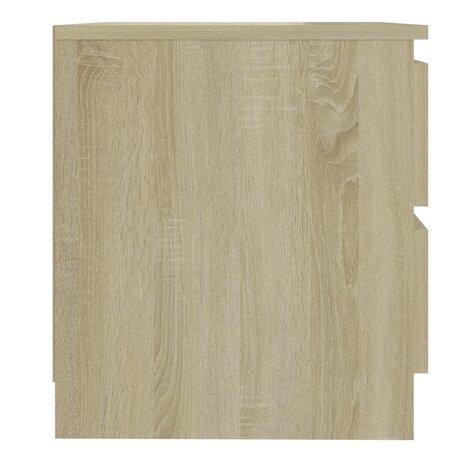 Nachtkastje 50x39x43,5 cm bewerkt hout sonoma eikenkleurig 8720286558041 4