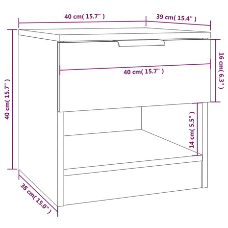 Nachtkastje bewerkt hout wit 8720286965405 7