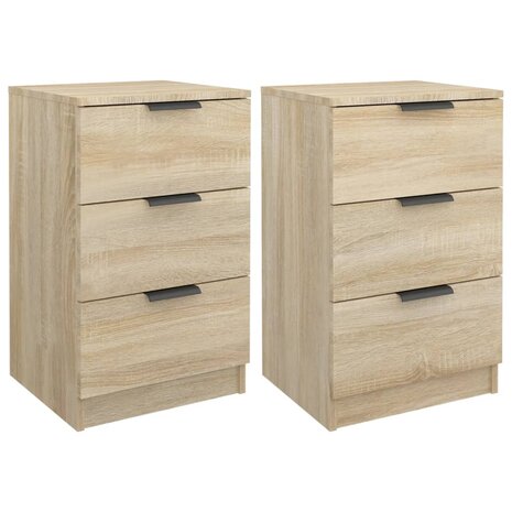 Nachtkastjes 2 st 40x36x65 cm sonoma eikenkleurig 8720287078920 2