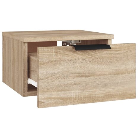 Nachtkastjes 2 st wandgemonteerd 34x30x20 cm sonoma eikenkleur 8720287079422 6