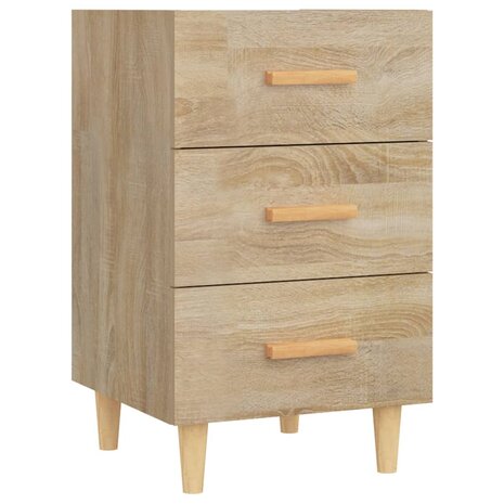 Nachtkastje 40x40x66 cm bewerkt hout sonoma eikenkleurig 8720286972076 2