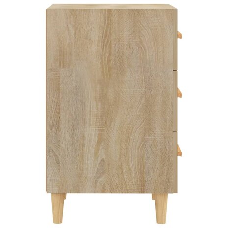 Nachtkastje 40x40x66 cm bewerkt hout sonoma eikenkleurig 8720286972076 5