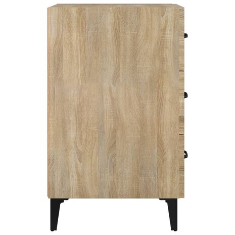 Nachtkastje 40x40x66 cm bewerkt hout sonoma eikenkleurig 8720286972120 4