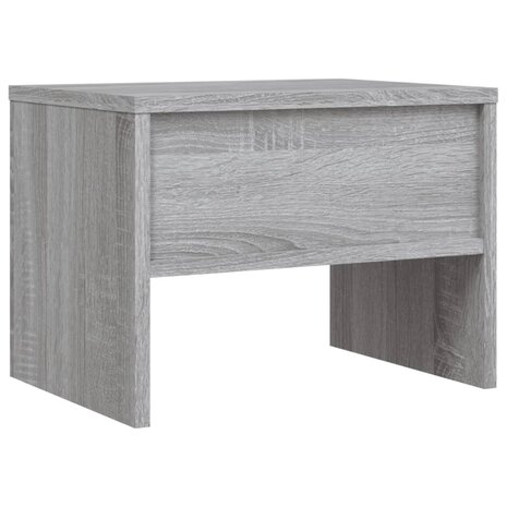 Nachtkastje 40x30x30 cm bewerkt hout grijs sonoma eikenkleurig 8720286975015 6