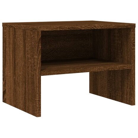 Nachtkastje 40x30x30 cm bewerkt hout bruin eikenkleur 8720286975039 2