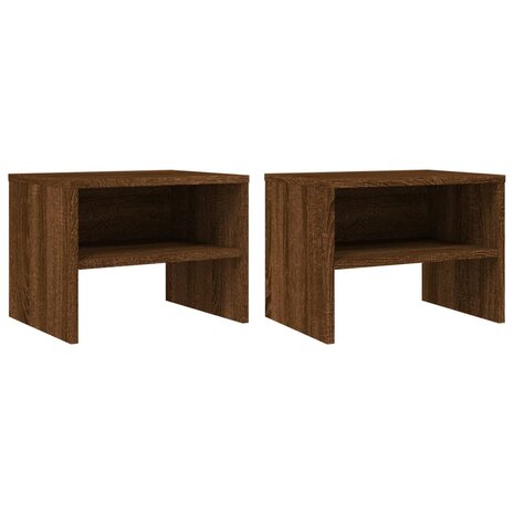 Nachtkastjes 2 st 40x30x30 cm bewerkt hout bruin eikenkleur 8720286975046 2