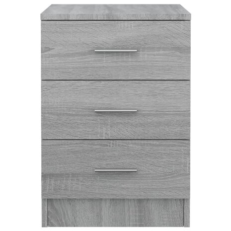 Nachtkastjes 2 st 38x35x56 cm bewerkt hout grijs sonoma eiken 8720286975565 5