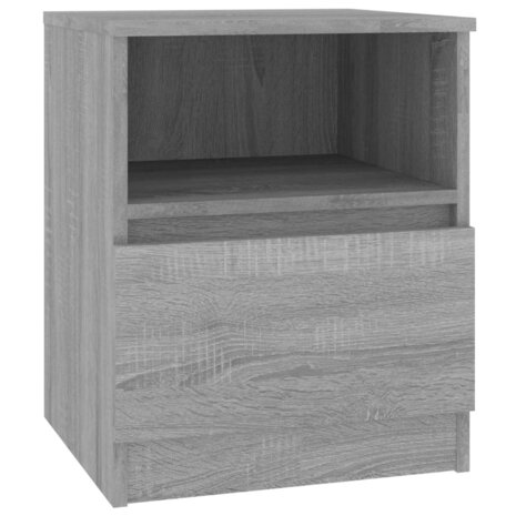 Nachtkastjes 2 st 40x40x50 cm bewerkt hout grijs sonoma eiken 8720286955802 3