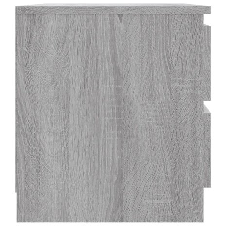 Nachtkastje 50x39x43,5 cm bewerkt hout grijs sonoma eikenkleur 8720286978474 4