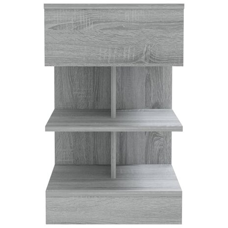 Nachtkastjes 2 st 40x35x65 cm bewerkt hout grijs sonoma eiken 8720286979440 6