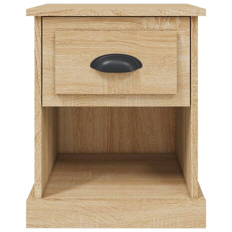 Nachtkastjes 2 st 39x39x47,5 cm bewerkt hout sonoma eikenkleur 8720845790257 8