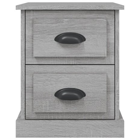 Nachtkastjes 2 st 39x39x47,5 cm bewerkt hout grijs sonoma eiken 8720845790479 8