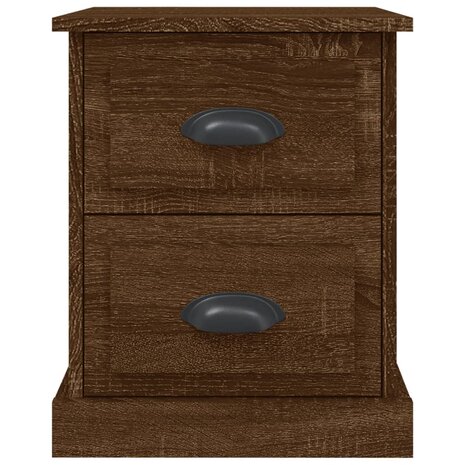 Nachtkastjes 2 st 39x39x47,5 cm bewerkt hout bruin eikenkleur 8720845790493 8