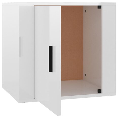 Nachtkastjes 2 st 50x39x47 cm hoogglans wit 8720287221371 8