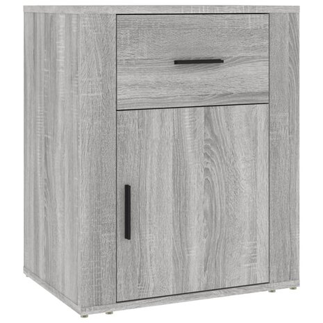 Nachtkastje 50x36x60 cm bewerkt hout grijs sonoma eikenkleurig 8720287221708 2