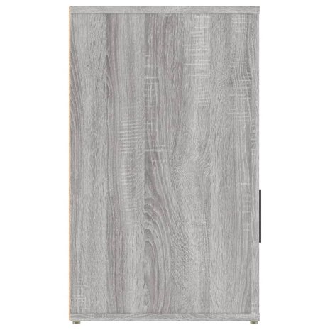 Nachtkastje 50x36x60 cm bewerkt hout grijs sonoma eikenkleurig 8720287221708 8