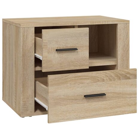 Nachtkastje 60x36x45 cm bewerkt hout sonoma eikenkleurig 8720287221838 7