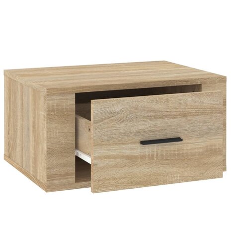 Nachtkastjes 2 st wandgemonteerd 50x36x25 cm sonoma eikenkleur 8720287222514 8