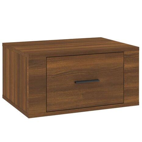 Nachtkastjes 2 st wandgemonteerd 50x36x25 cm bruin eikenkleur 8720287222590 6