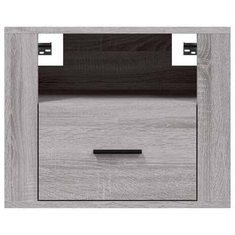 Nachtkastjes 2 st wandgemonteerd 50x36x40 cm grijs sonoma eiken 8720287222972 7