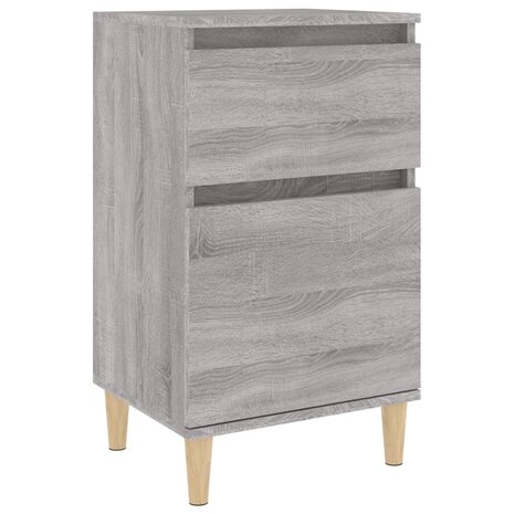 Nachtkastje 40x35x70 cm bewerkt hout grijs sonoma eikenkleurig 8720845737948 2