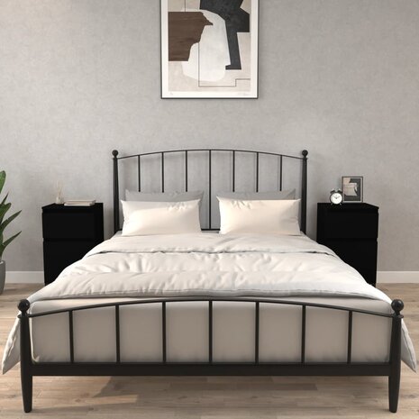 Nachtkastjes 2 st 40x35x70 cm zwart 8720845738013 1