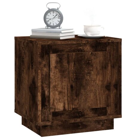 Nachtkastjes 2 st 44x35x45 cm bewerkt hout gerookt eikenkleurig 8720845794293 4